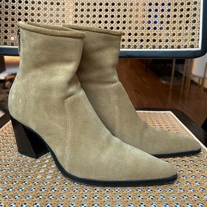 Zara suede bootie